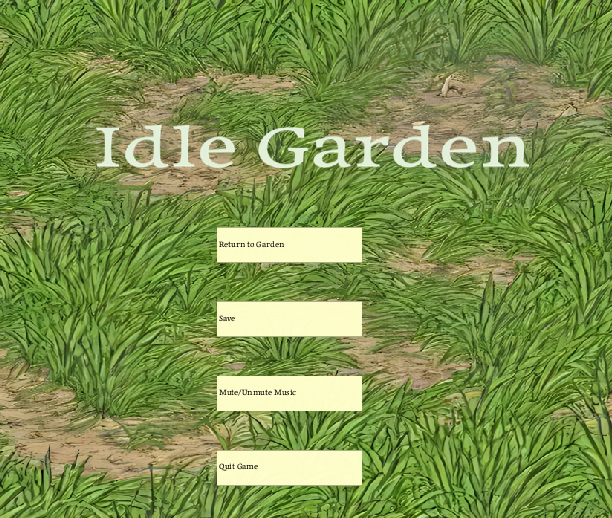 Idle Garden 0.14 Pause Menu